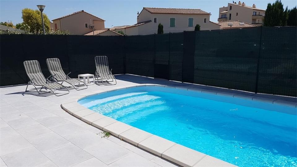 Villa GB3-42 : NARBONNE-PLAGE : Villa 4 pièces 7 couchages avec piscine privative Rés. Les Grandes Bleues 3 N°42, 11100 Narbonne-Plage