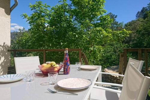 Maison de vacances Gîte de charme en Ardèche : vue panoramique, plage privée Bouton Saint-Fortunat-sur-Eyrieux