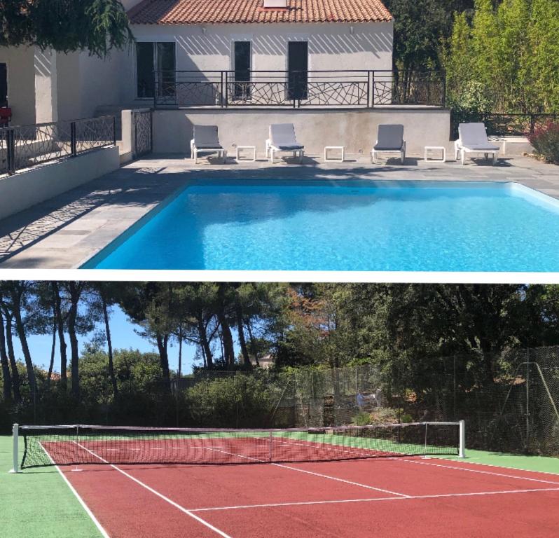 Maison de vacances Grande propriété avec Piscine et Terrain de tennis privés 938 Chemin de la Lougne et Mal Vallon, 83740 Les Lecques