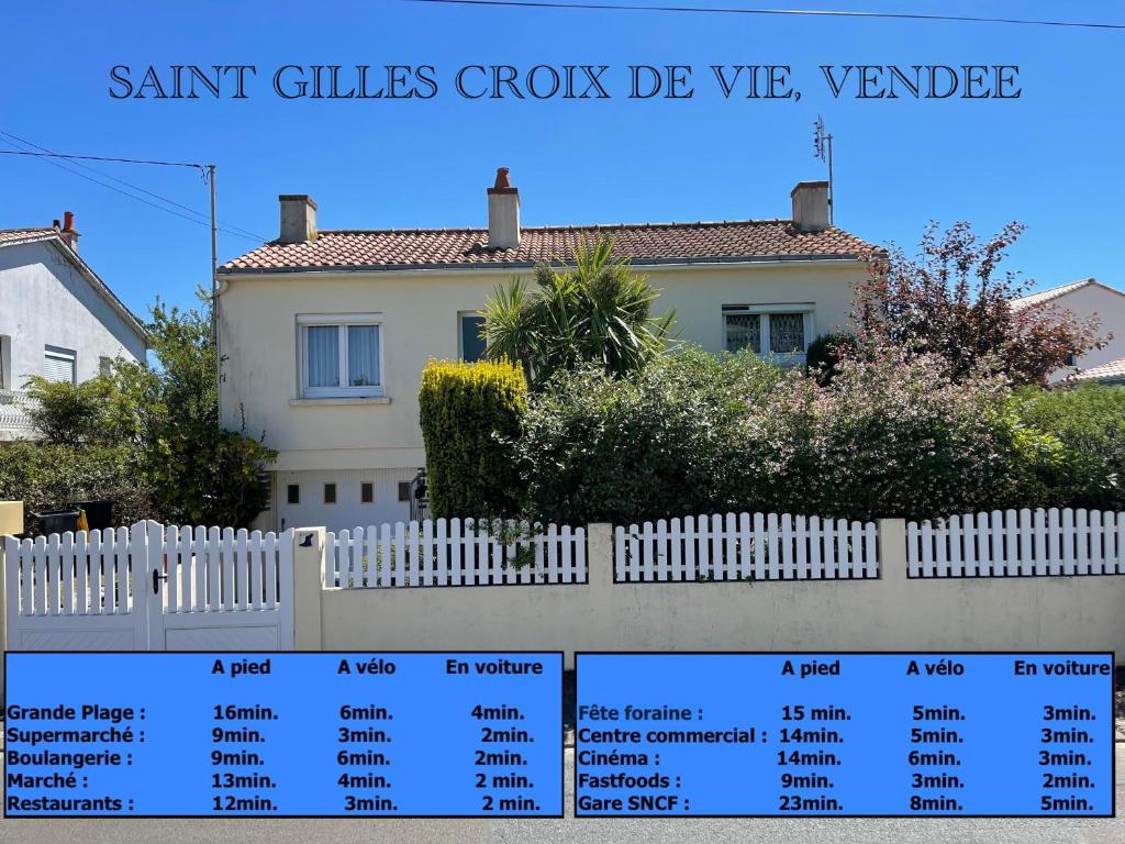 Maison de vacances Grannys House On The Coast 13 Rue de la Cornue, 85800 Saint-Gilles-Croix-de-Vie