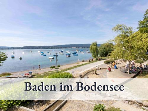 Appartement Große moderne Ferienwohnung in bester Bodenseelage l 1 Minute zum Bodensee l 2 Zimmer l Vollausgestattete Küche l Sonnenbalkon l WLAN l Willkommen im Apartment Güttingen Hermann-Sernatinger-Straße 2 Radolfzell am Bodensee