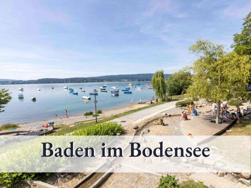 Appartement Großzügige Ferienwohnung mit zwei Sonnenbalkonen in bester Bodenseelage l 1 Minute zum Bodensee l 2 Zimmer l Vollausgestattete Küche l Free-WLAN l Willkommen im Apartment Markelfingen Hermann-Sernatinger-Straße 2 Radolfzell am Bodensee