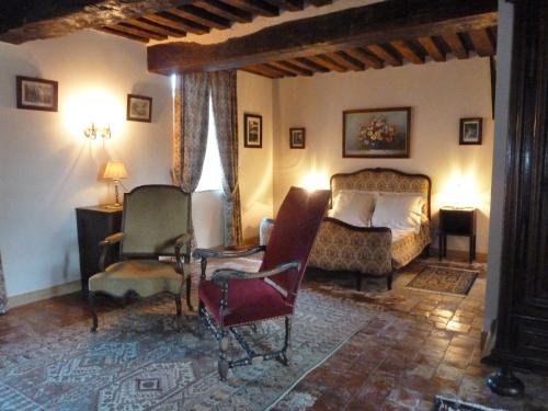 Guest room in a lavish castle in Allier Château-sur-Allier france