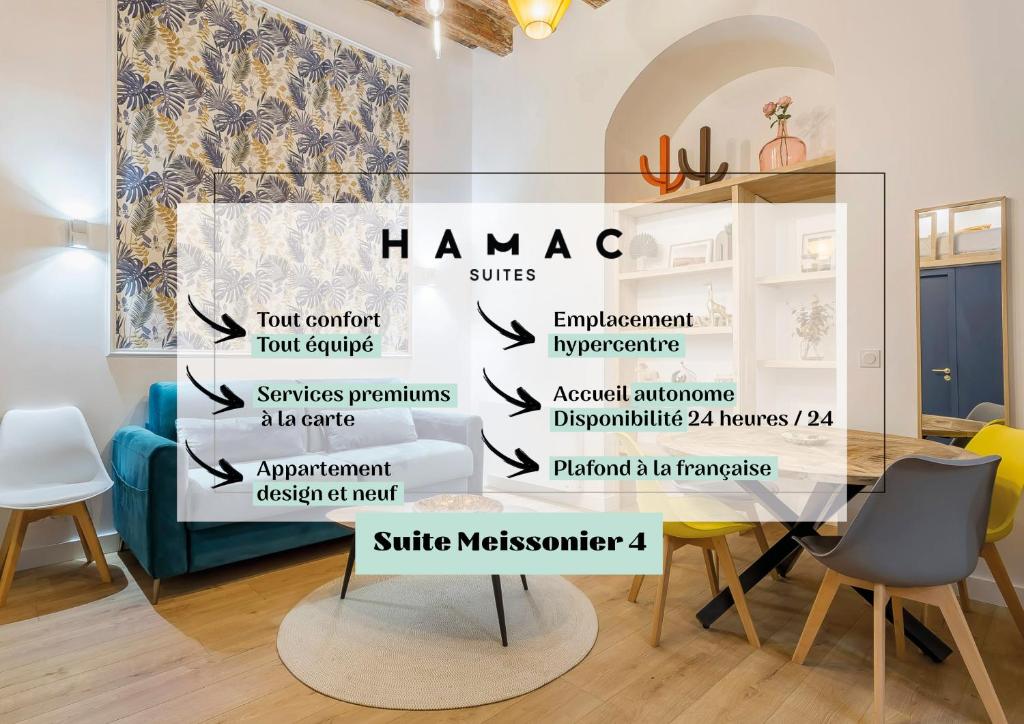 Appartement Hamac Suites - Meissonier 4 3 Place Meissonier, 69001 Lyon