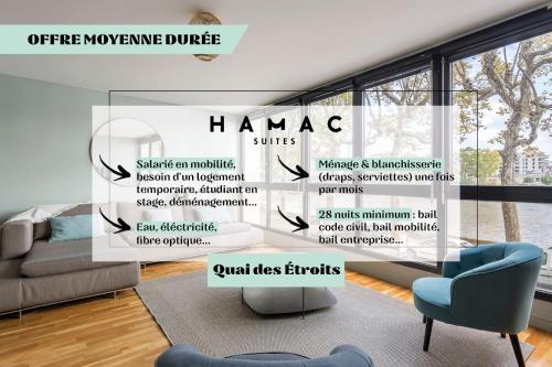 Hamac Suites - Quai des étroits - Vue sur Saône Lyon france