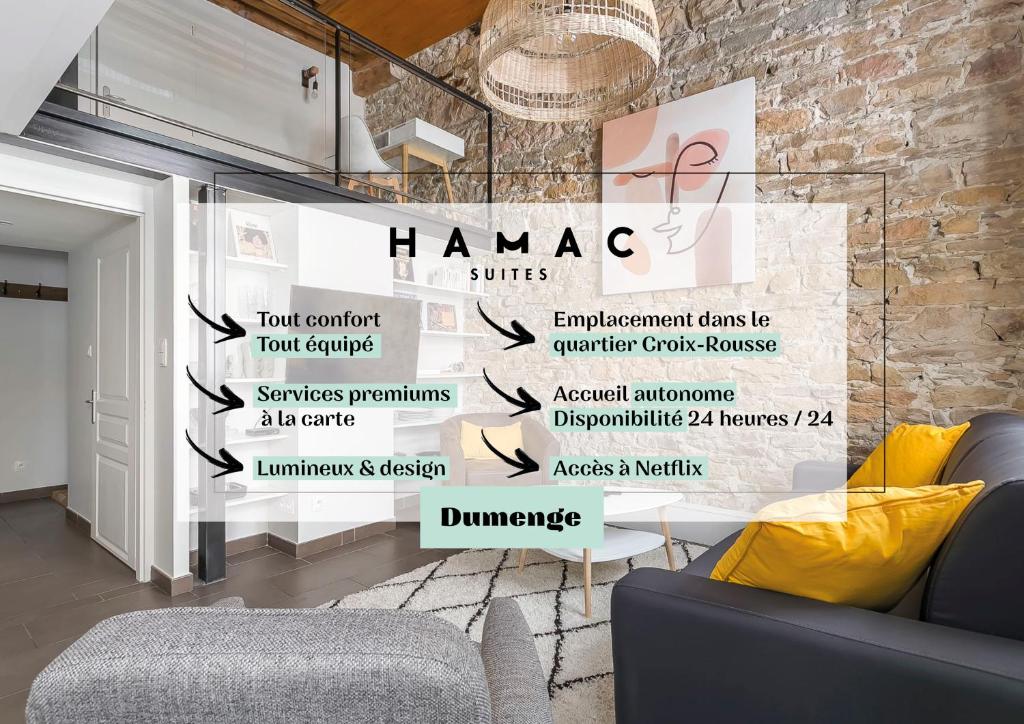 Appartement Hamac Suites - Suite Dumenge 15 Rue Dumenge, 69004 Lyon