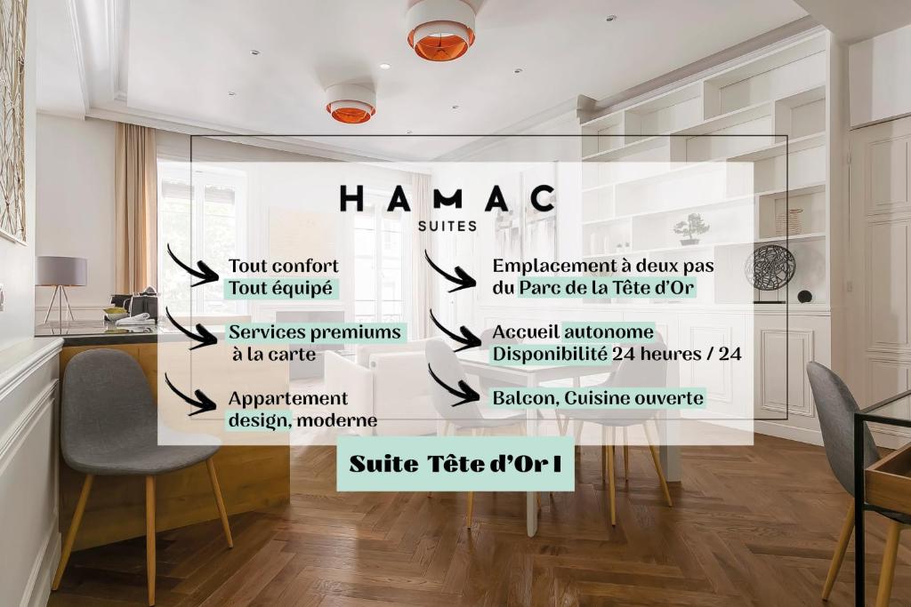 Appartement Hamac Suites - Suites Tête d'Or - Balcony 28 Rue Tête d'Or, 69006 Lyon