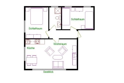 Haus-am-Boehler-Strand-Wohnung-2 Süderhöft allemagne