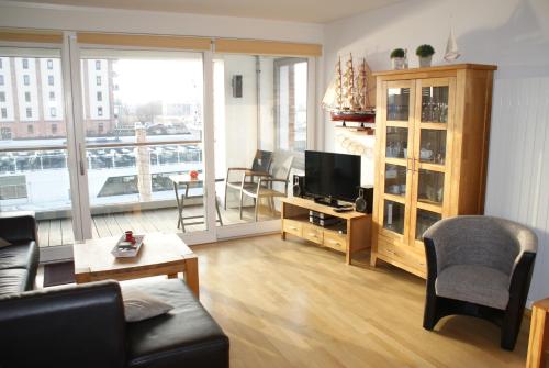 Appartement Hobenbeseuk mit Sauna & Meerblick - barrierefrei - ABC240 Alter Hafen 9 1. Etage Wismar