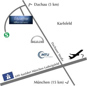 Hôtel Hotel Schwertfirm Adalbert-Stifter-Str. 5 85757 Karlsfeld Bavière
