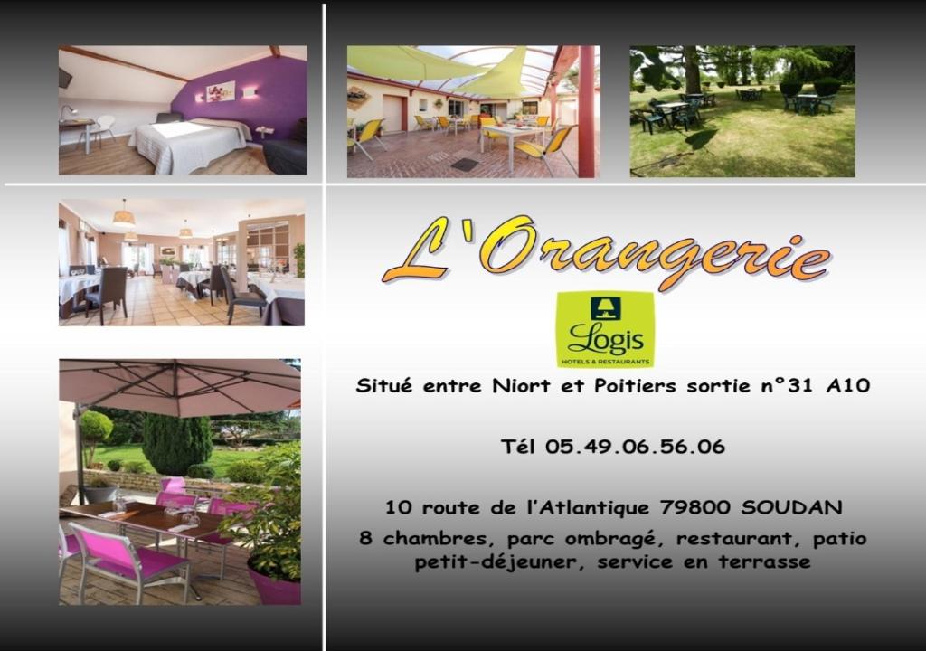 Hôtel L'ORANGERIE 10 Route de l'Atlantique 79800 Soudan