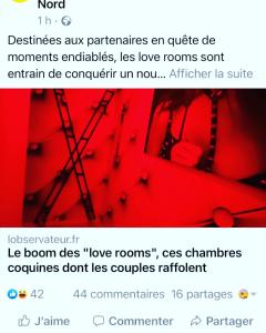 Redroom Loveroom Chambre Spa privative Insolite Thème 50 nuances de grey