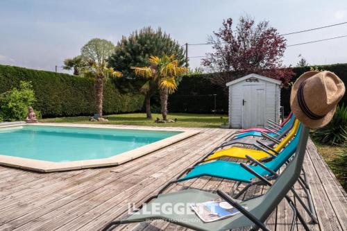 Jolie villa Louisiane 6 couchages avec Piscine sans vis à vis Mios france