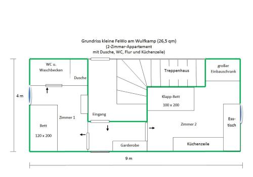 Appartement kleine Ferienwohnung am Wulfkamp 19 Holthausener Straße 1 Velen