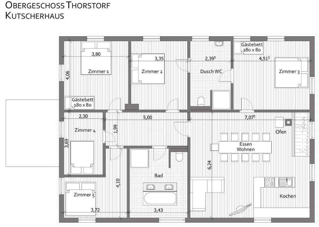 Appartements Kutscherhaus Thorstorf 6 Dorfplatz OT Thorstorf, 23936 Warnow