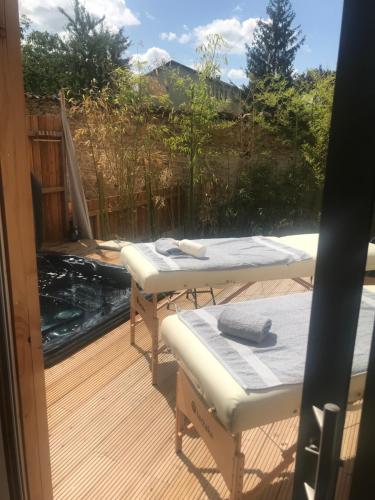 Maison de vacances L ABRI spa et détente Rue du Moulin Liergues