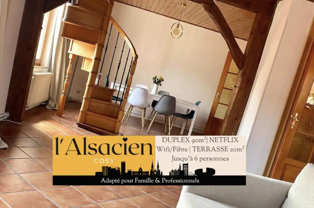 Appartement L’Alsacien Cosy : Duplex - Netflix - Wifi/Fibre 5 Rue Jean Montavont, 68200 Mulhouse