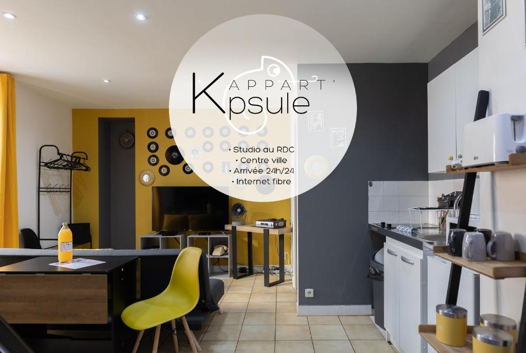 Appartement L'appart K-psule - Design, tout confort, centre-ville, 3 pers 27 Rue du Port, 72100 Le Mans