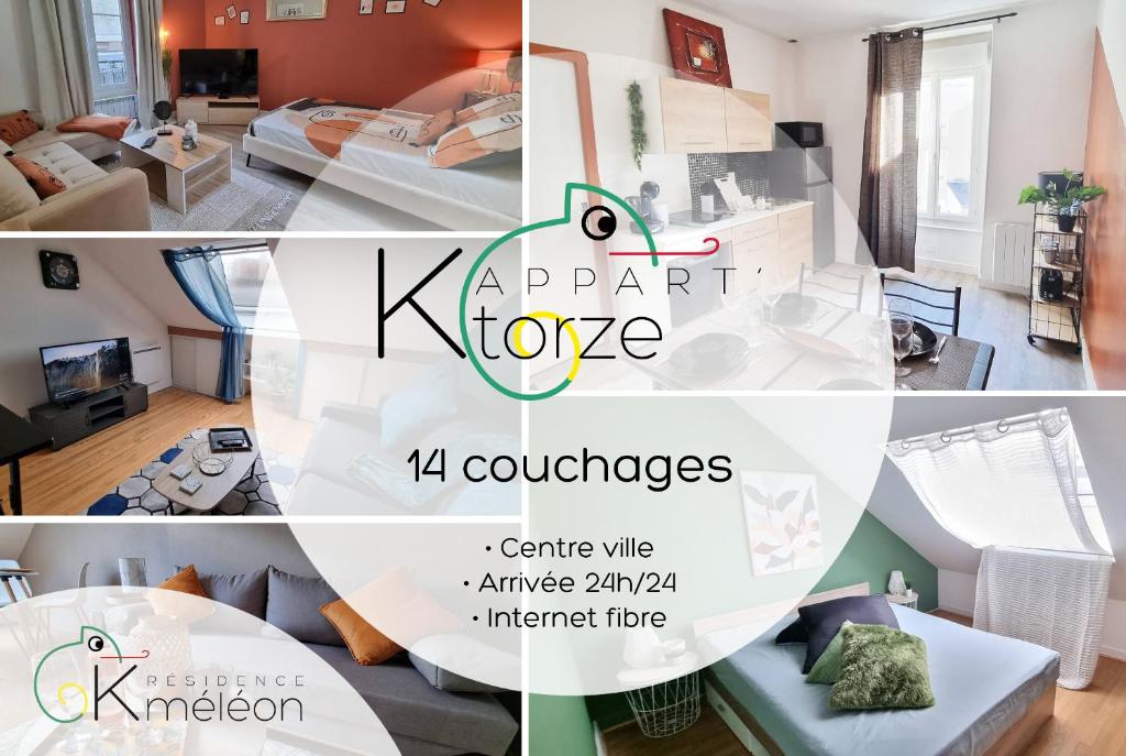 Appartement L'appart K-torze- RARE ! 14 couchages en centre ville du Mans 27 Rue du Port, 72100 Le Mans