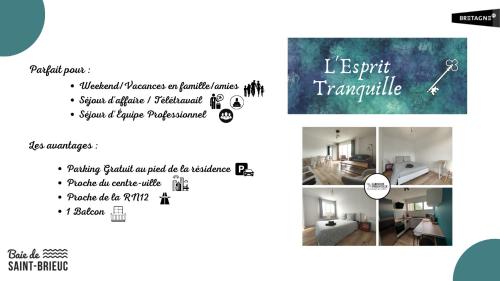 Appartement L'Esprit Tranquille - Profitez en ensemble ! 11 Rue la Bruyère Saint-Brieuc