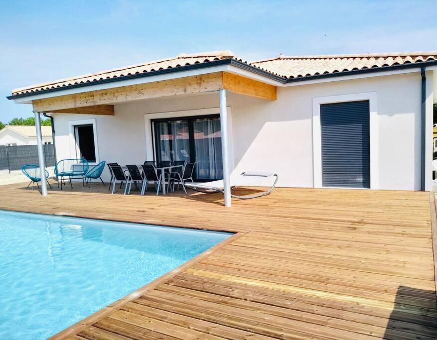 Villa L'Océane Villa 8 pers. PISCINE CLIM WIFI océan lotissement vensac océan 2 1 rue des chardons, 33590 Vensac