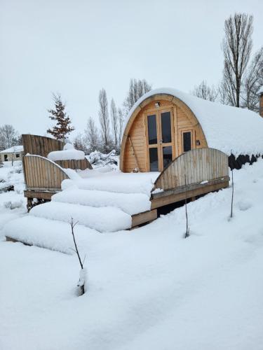 La cabane de l'étang Kerprich-aux-Bois france