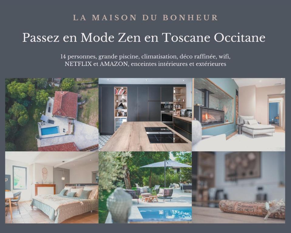 Maison de vacances La Maison du Bonheur - Grande Piscine & Terrasse 10 Rue des Jardins, 81600 Brens
