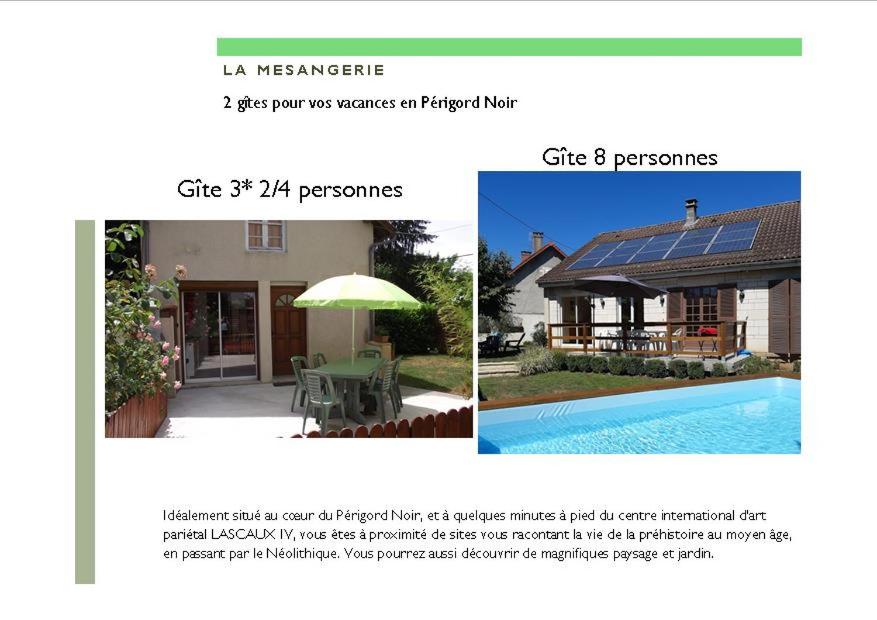 Maisons de vacances La Mésangerie 4 Avenue de la Gare, 24290 Montignac