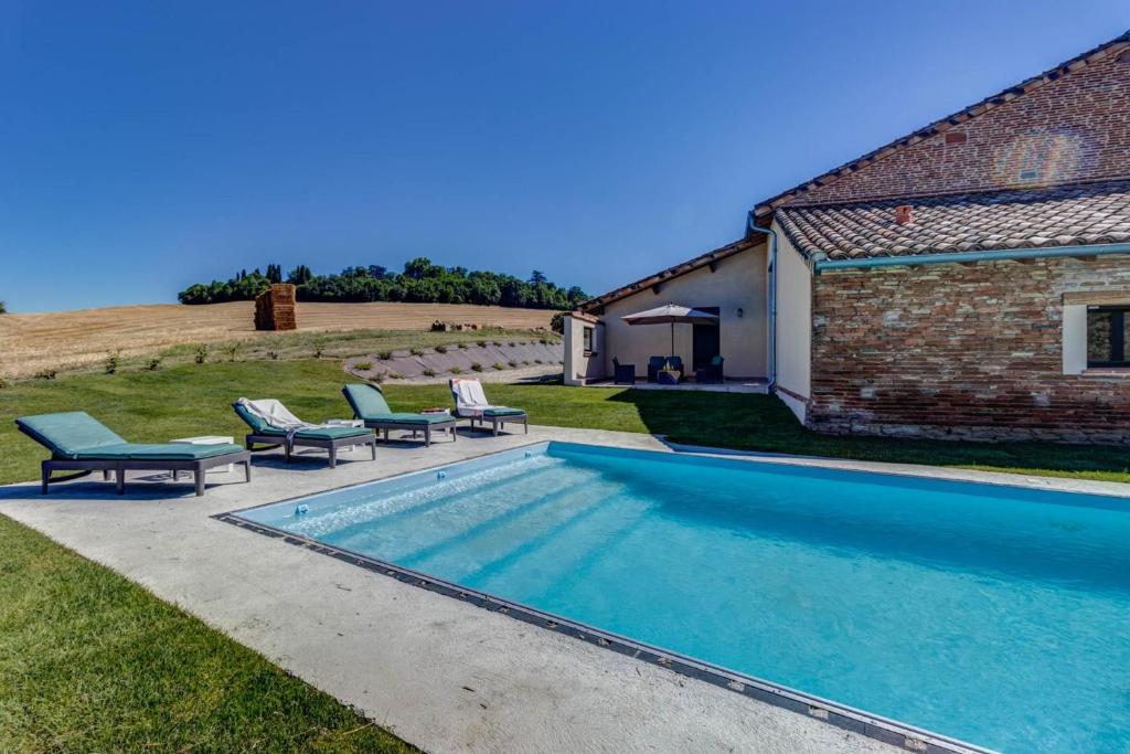 Maison de vacances La Métairie de Rouziès, piscine privée de Bondigoux, 1138, 81630 Villemur-sur-Tarn