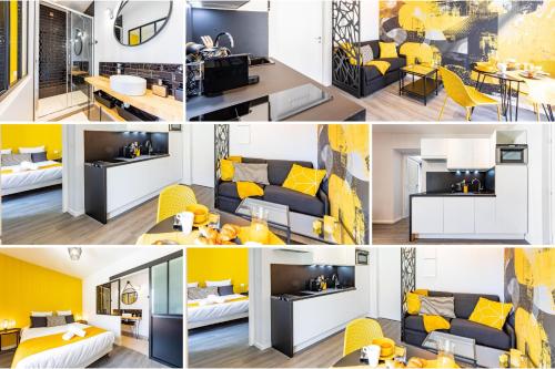 Le Black & Yellow - Appart'Hôtel SPA - Clim - Melina & Alfred Agen Agen france