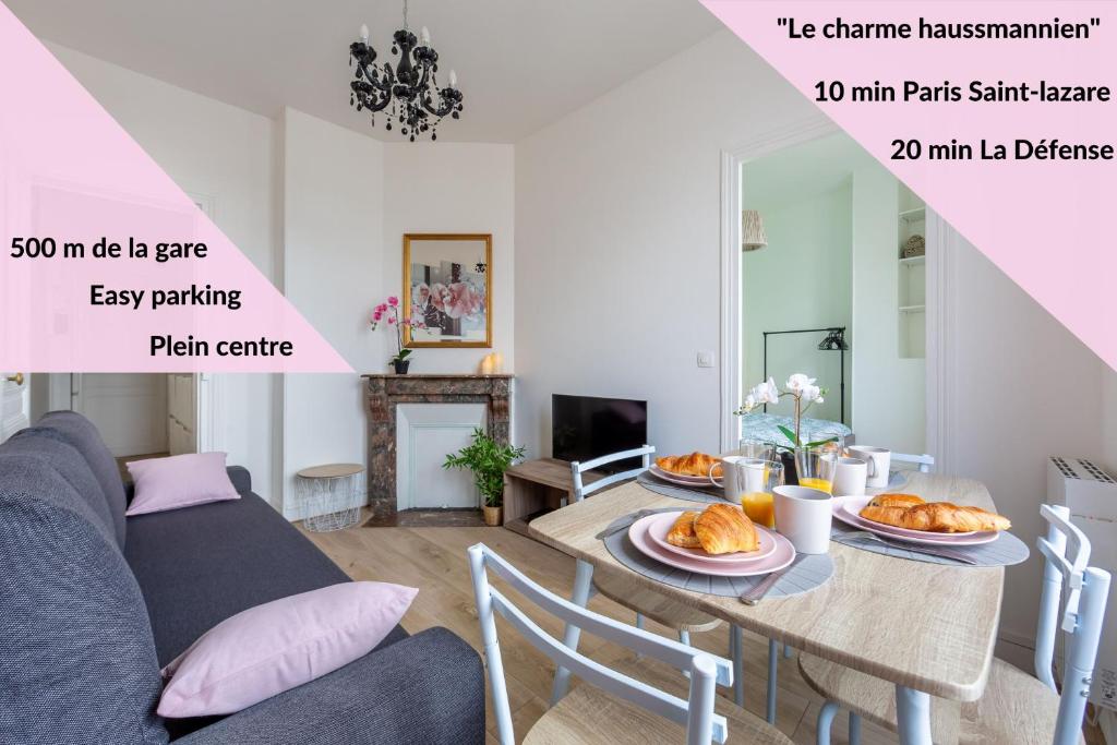 Appartement Le charme haussmannien-10 min Paris 37 Rue Paul Vaillant Couturier, 95100 Argenteuil