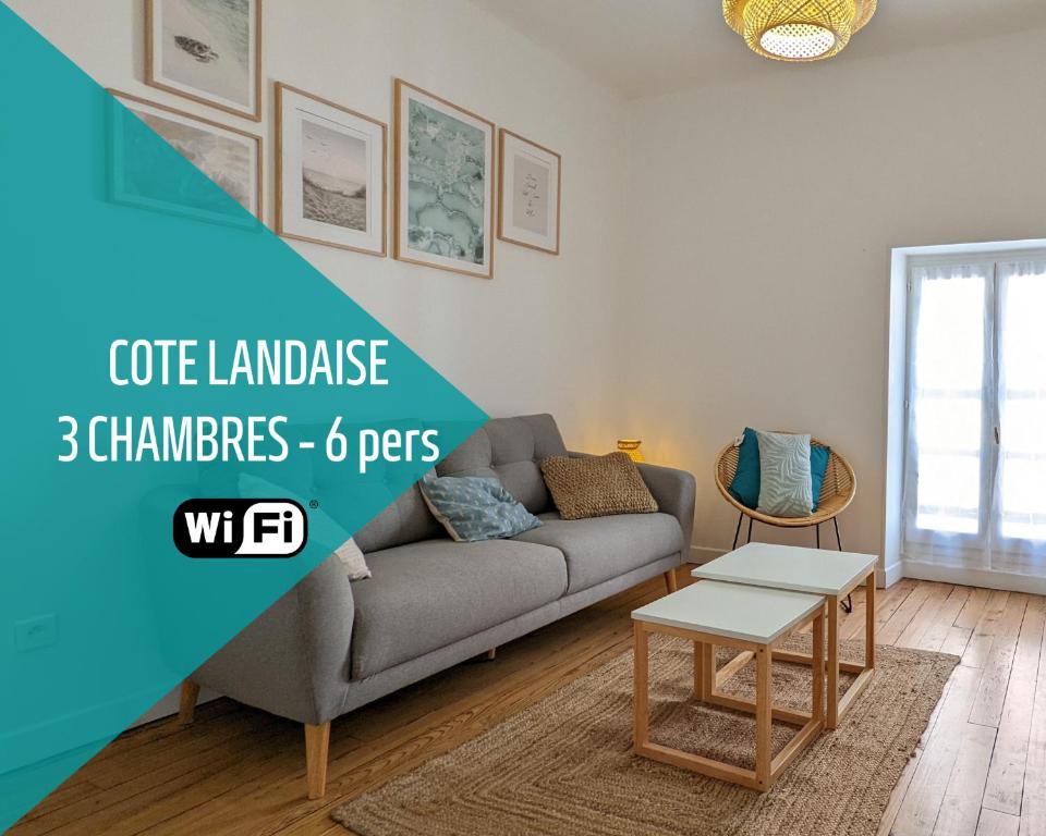 Appartement Le Cocon Landais - 3 chambres - WIFI - SOUSTONS 2A Rue Neuve, 40140 Soustons