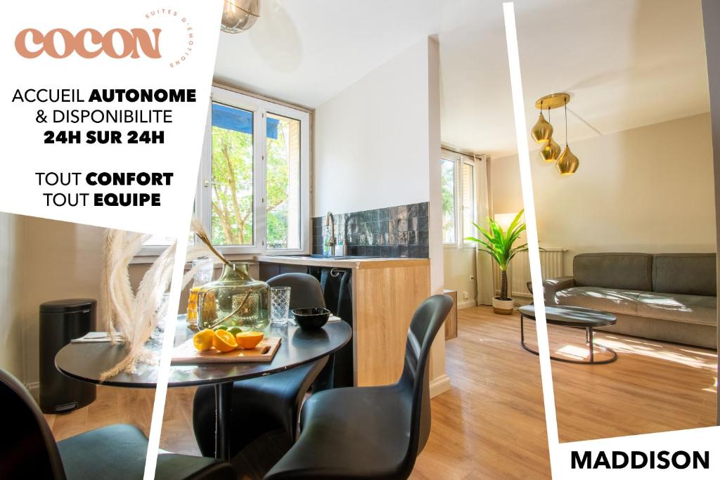 Appartement LE MADDISON - Check in H24 - Wifi 49 Rue Frédéric Fays, 69100 Villeurbanne