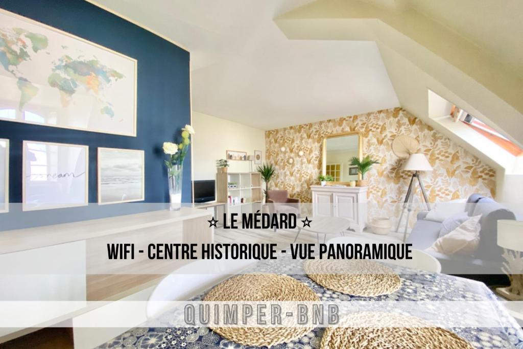 Appartement LE MEDARD - Confort - Wifi - Centre historique - Entrée Autonome Etage 3 Droite 2 Place Médard, 29000 Quimper