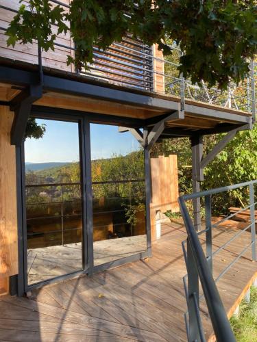 Le Moonloft insolite Tiny-House dans les arbres & 1 séance de sauna pour 2 avec vue panoramique Osenbach france