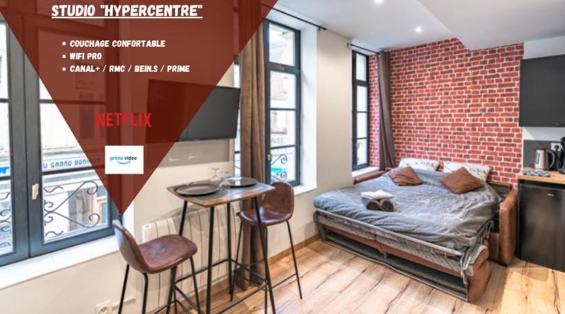 Appartement Le New Yorkais - Coup de coeur - Netflix - Hypercentre - Vieux Valenciennes Appartement n°2 - 1er étage 95 Rue de Paris, 59300 Valenciennes