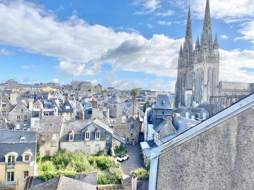 Appartement LE NID DES QUAIS - Vue Panoramique au cœur de la ville - Wifi - Entrée autonome 10 Rue du Parc Quimper