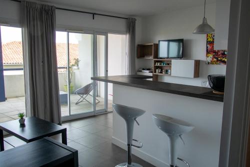 Appartement LE STUDIO D'ANTXETA Vue Océan, à 2 pas de Guethary Chemin de Duhartia Saint-Jean-de-Luz