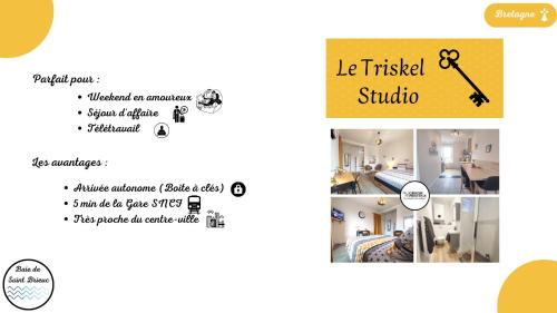 Appartement Le Triskel Studio - Un chez soi proche de la gare 21 Boulevard Laennec Saint-Brieuc