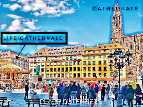 LIFE CATHEDRALE CITY-Center Place Gutenberg Strasbourg france