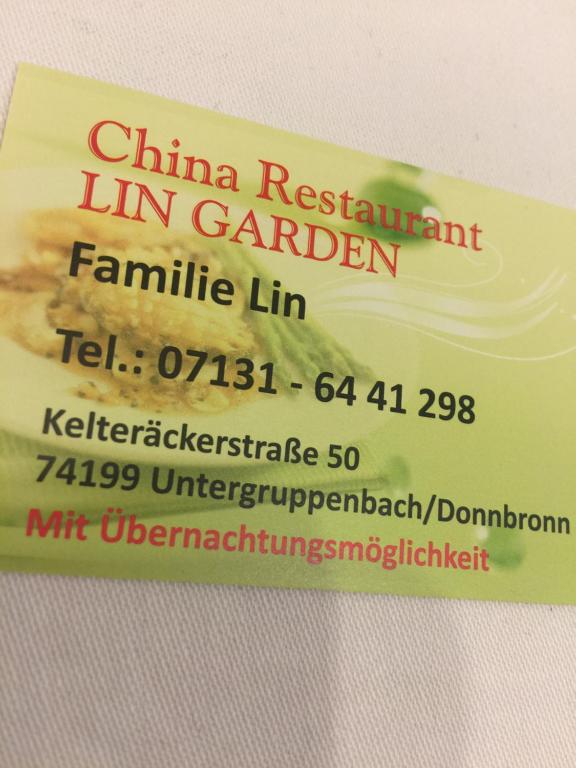 Maison d'hôtes Lin Garden Kelteräckerstraße 50, 74199 Untergruppenbach