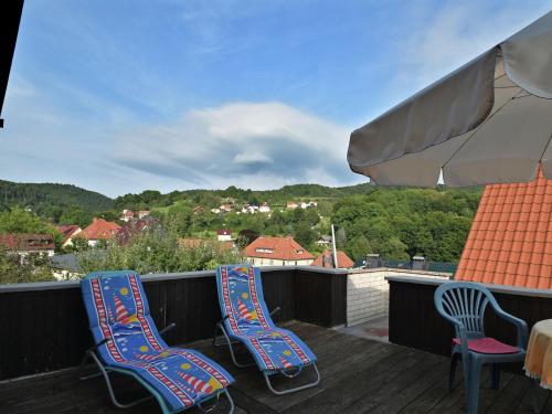 Lovely holiday home in the Thuringian Forest with roof terrace and great view Bad Liebenstein allemagne