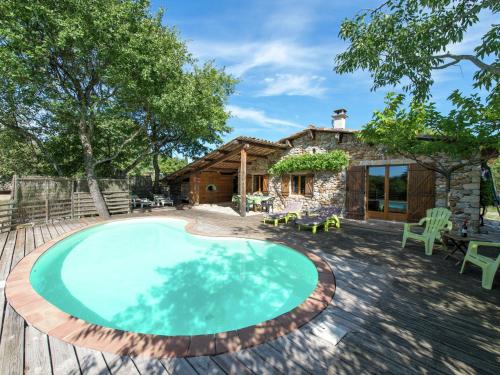 Lovely house in Ardeche of ecological materials with private swimming pool Saint Alban Auriolles france