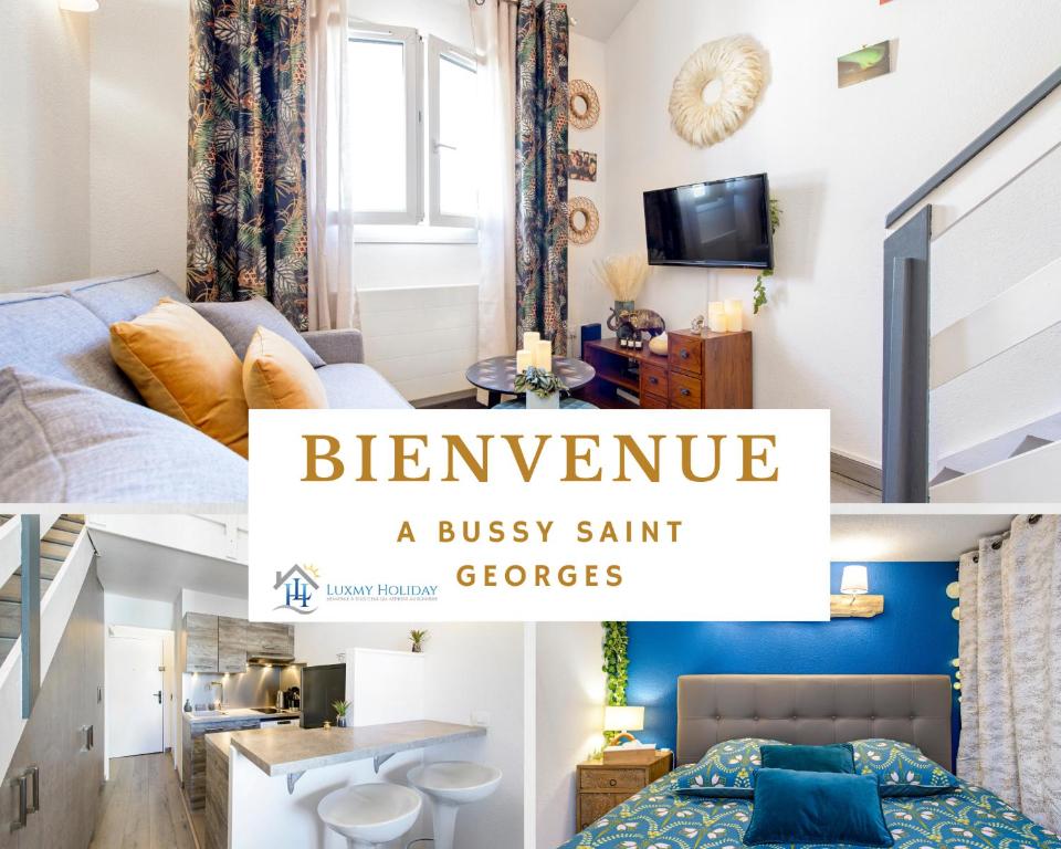 Appartement LuxmyHoliday - Duplex proche Disneyland 10min Paris 30min en RER 1 Rue des Halles, 77600 Bussy-Saint-Georges