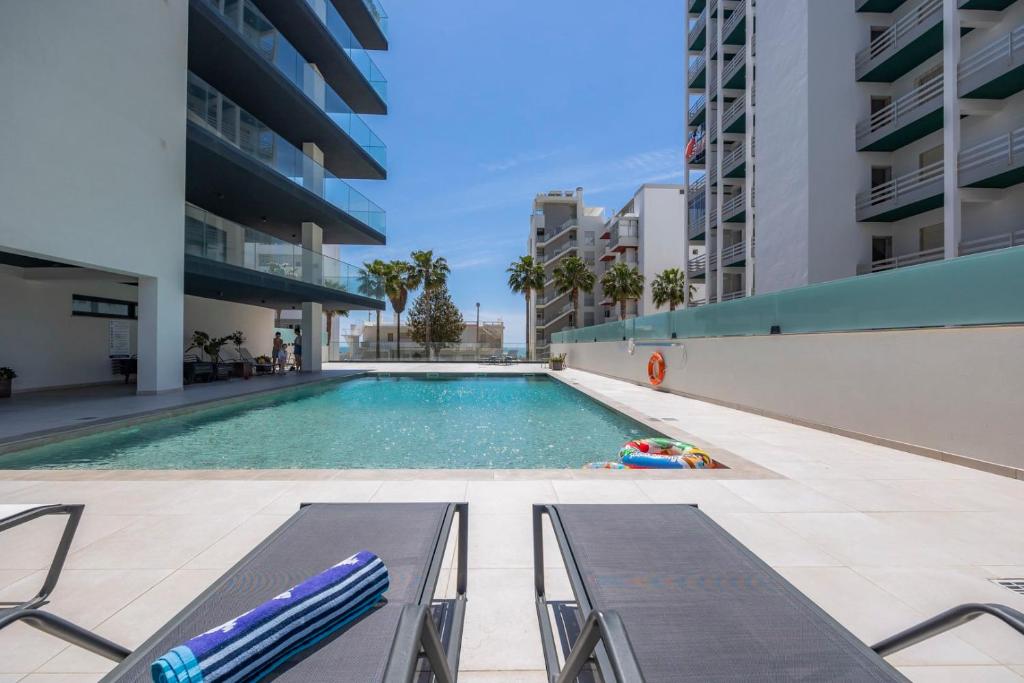 Appartement Luxorious Beachside Apartment with Pool Rua do Nascente, 8125-406 Quarteira
