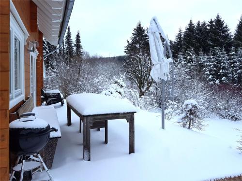 Maison de vacances Luxurious wooden house with private sauna garden and terrace in K stelberg  Medebach