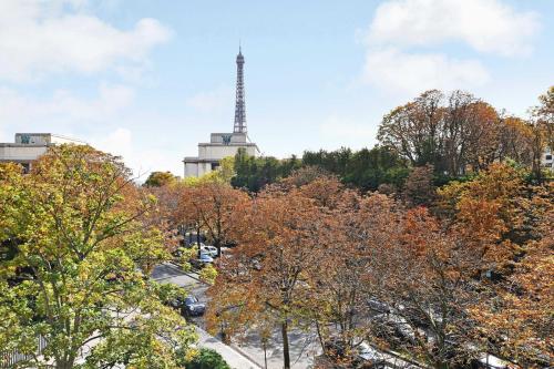 Luxury apartment with Eiffel Tower view Paris france