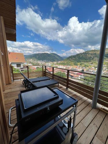 Magnifique appartement classé 4 étoiles avec Sauna et terrasse dans chalet La Bresse france