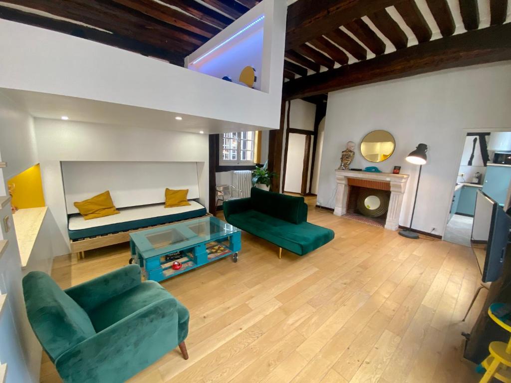 Appartement Magnifique loft lumineux - centre de Rouen 55 Rue Beauvoisine, 76000 Rouen