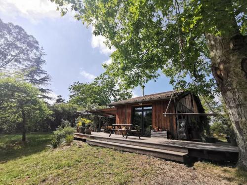 Maison de vacances Maison bois au coeur de la nature. 2ha de terrain. Etangs 2200 Chemin de Binaou Linxe